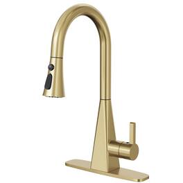 Dual-Sensor Touchless Pull-Down Kitchen Faucet with 3-Function Sprayer