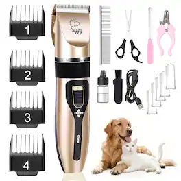 Vulpecula Spade - Dog Clippers for Grooming, Low Noise, Electric Quiet, Adjustable Clipper Comb for Dog Grooming Kit, cat Supplies Pet