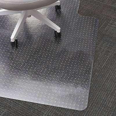 Alt View 1. Staples - Carpet Chair Mat with Lip, 45" x 53'', Flat-Pile - Clear.