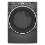 Whirlpool - 7.4 Cu. Ft. Stackable Smart Electric Dryer with Steam and Wrinkle Shield Option - Volcano Black