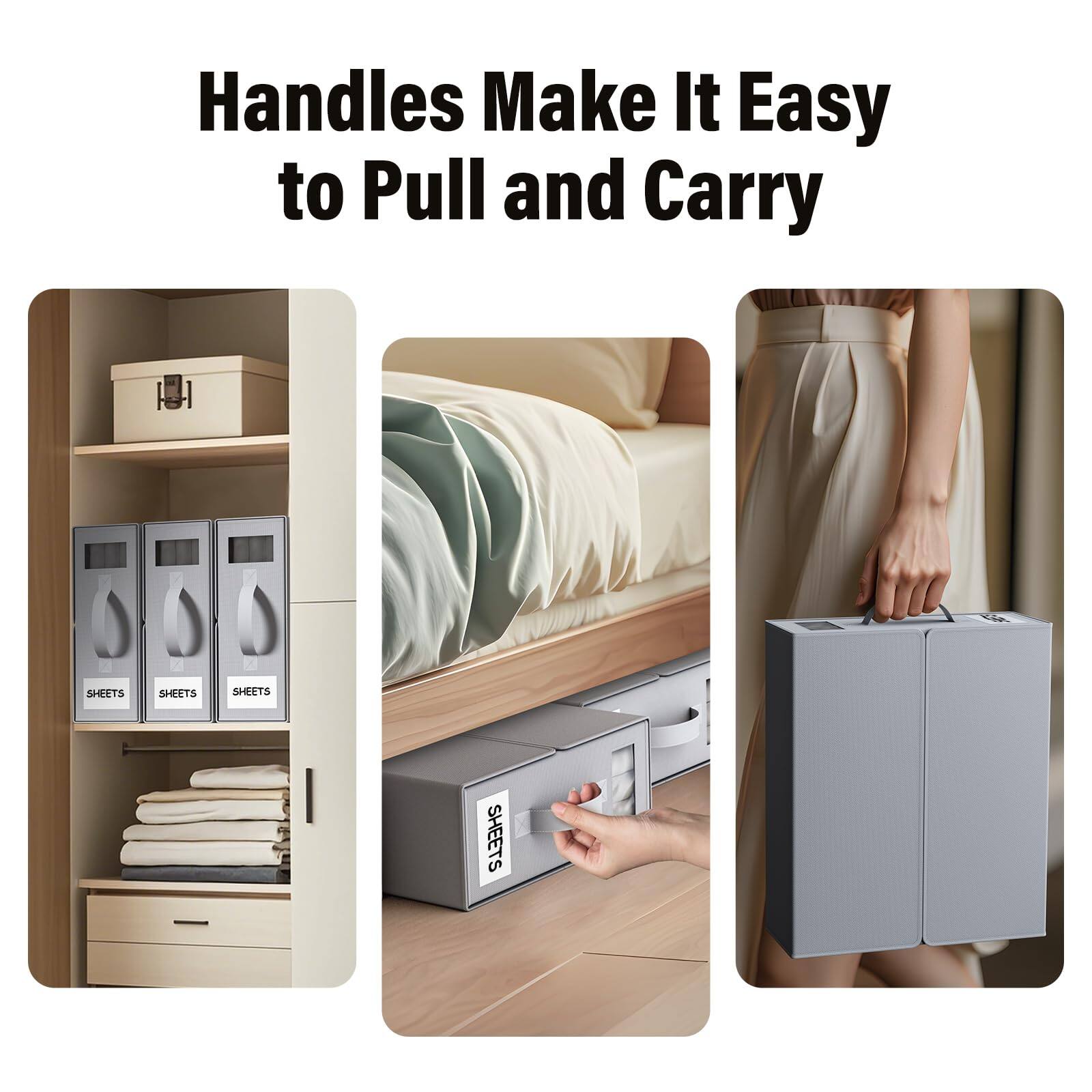 Handles Make It Easy to Pull and Carry

SHEETS SHEETS SHEETS SHEETS