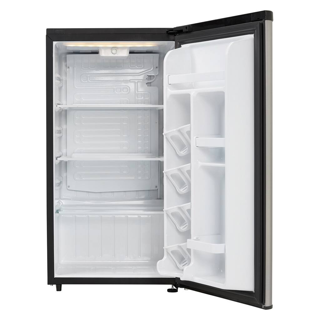 Alt View 1. Danby - 3.3 cu. ft. Contemporary Classic Compact Fridge - Stainless Steel Look.
