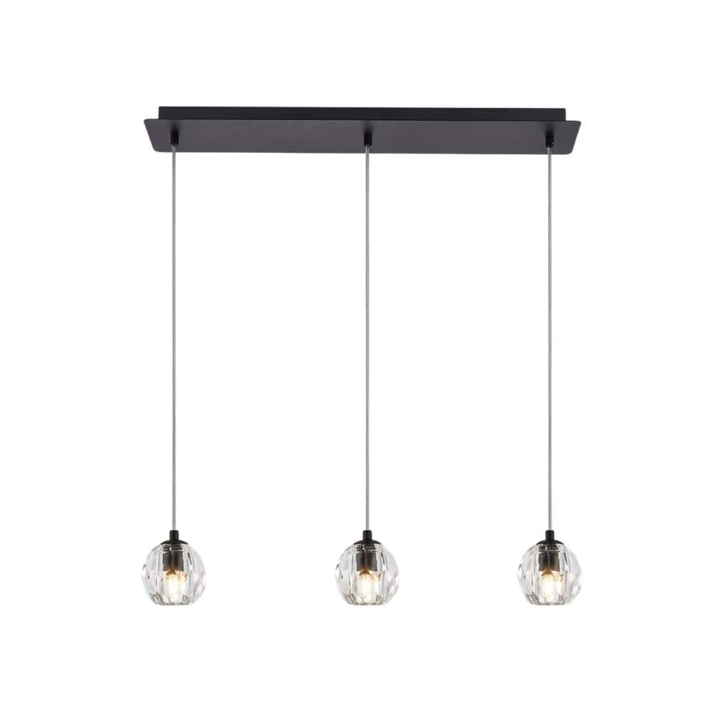 Elegant Lighting - Eren 3 lights pendant - Black price history on PriceWatchPro