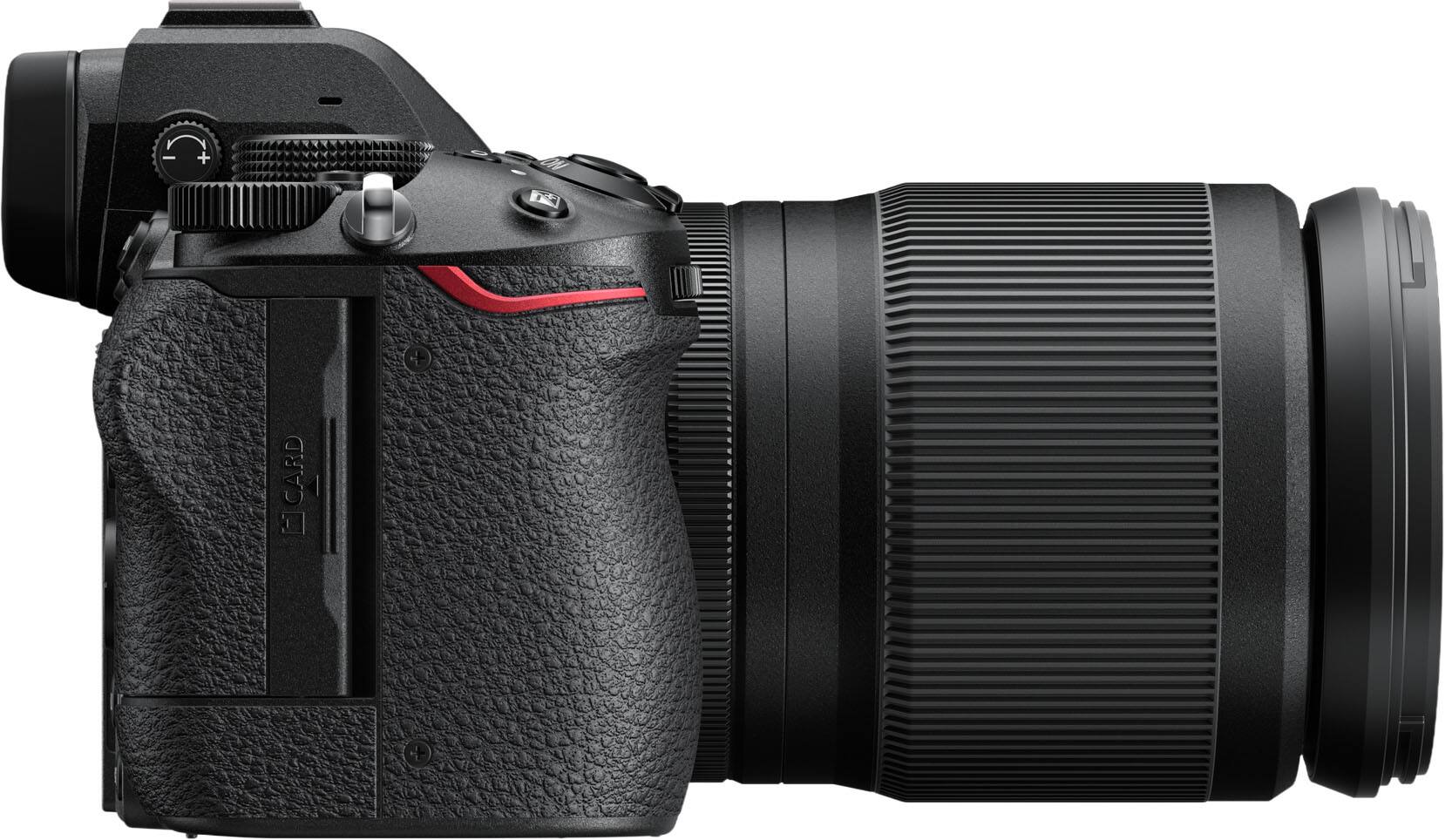 Left. Nikon - Z5II 4 K Video Mirrorless Camera Body w/ NIKKOR Z 24-200mm f/4-6.3 VR Lens - Black.