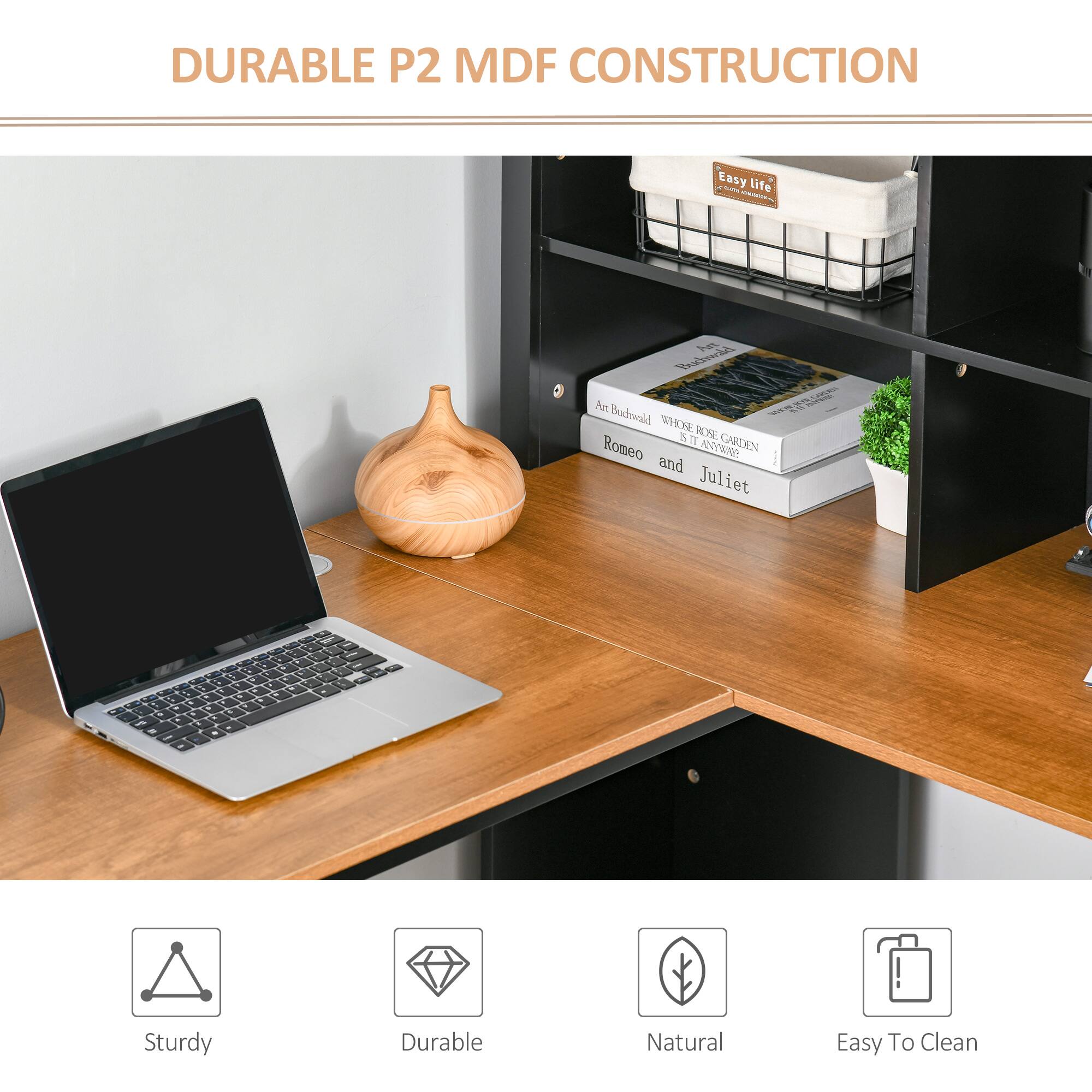 DURABLE P2 MDF CONSTRUCTION

Easy life -- e BALheS An Buckwld RH A it  Romeo  GARDEN and Juliet

Sturdy
Durable
Natural
Easy To Clean