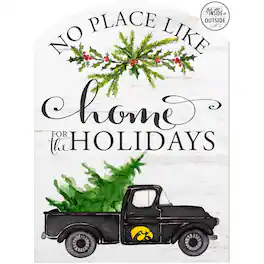 Jardine - Iowa Hawkeyes 16'' x 22'' Holiday Marquee Sign - White