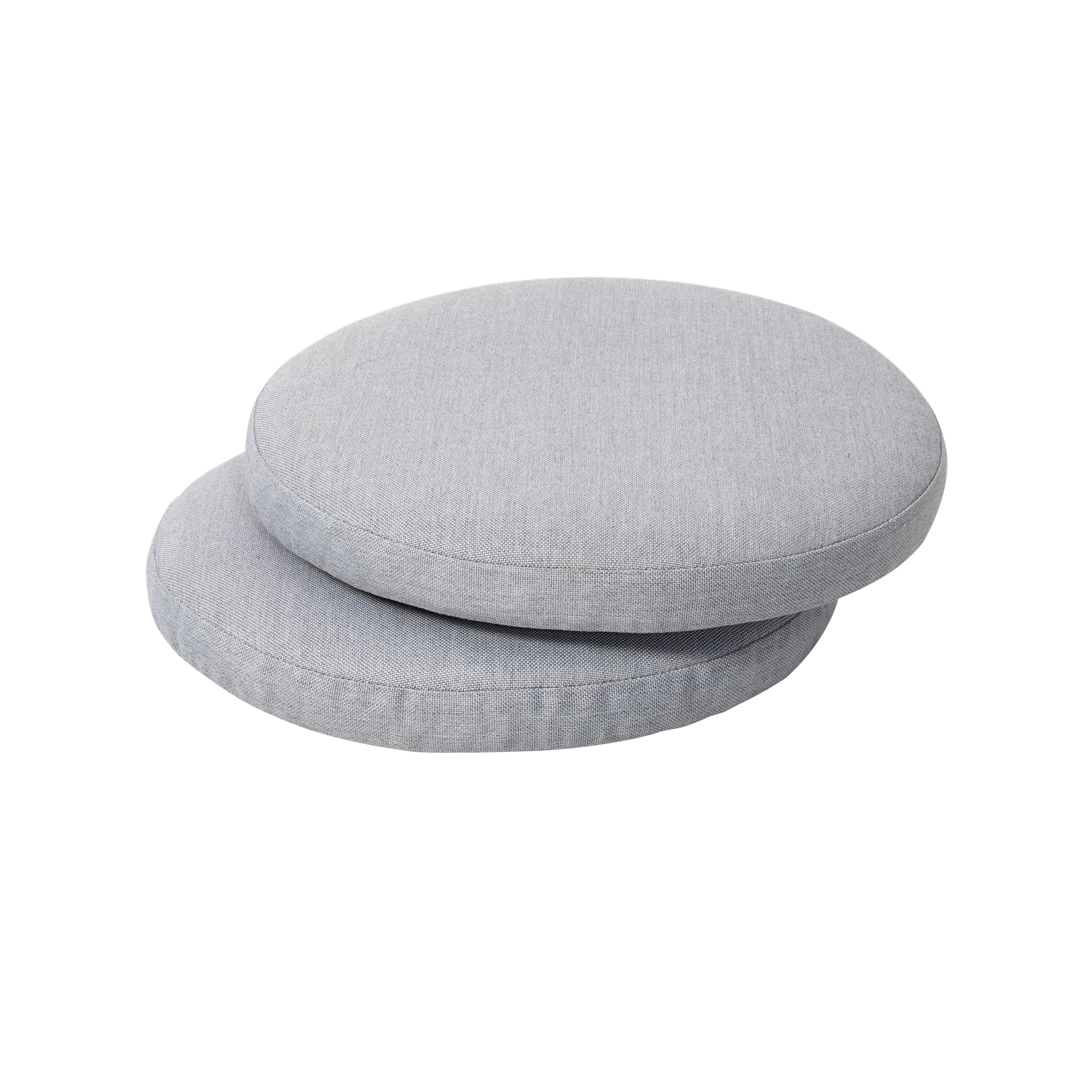"Nuu Garden - Outdoor 2-Pack 15'' x 1.4"" Round Chair Seat Cushions with Straps - Gray" price history on PriceWatchPro