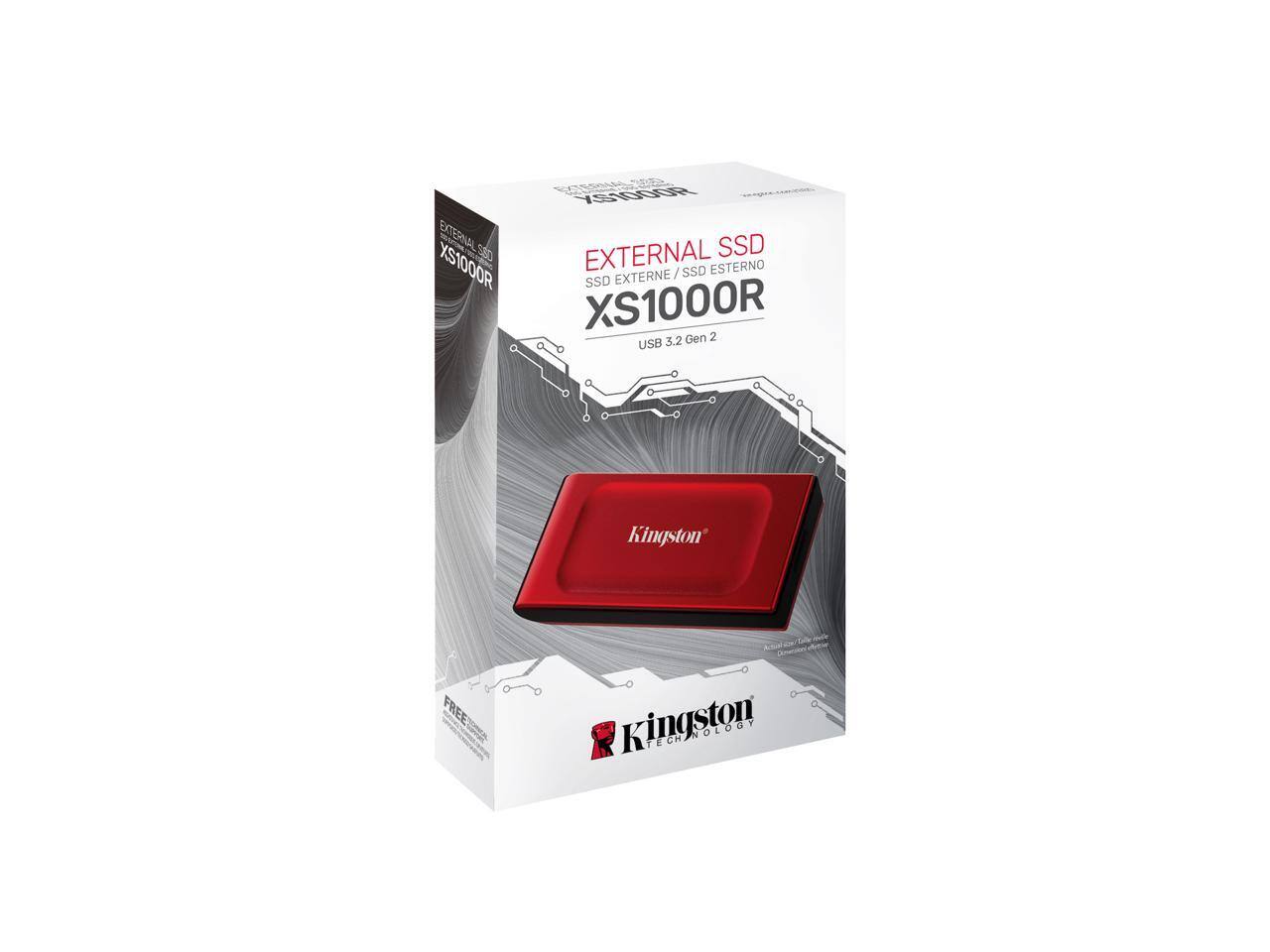 EXTERNAL SSD  
XS1000R  
SSD EXTERNE / SSD ESTERNO  
USB 3.2 Gen 2  

Kingston  
TECHNOLOGY