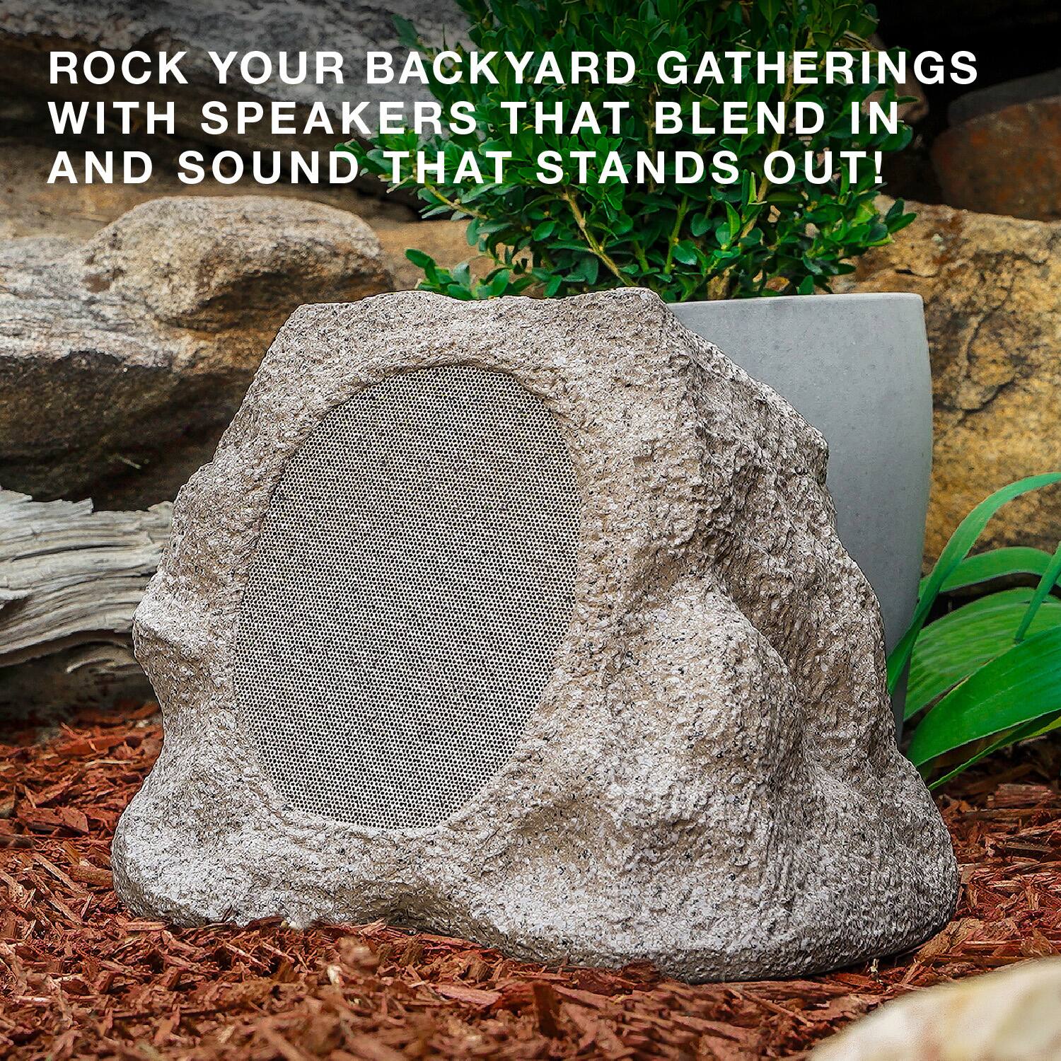ROCK YOUR BACKYARD GATHERINGS WITH SPEAKERS THAT BLEND IN AND SOUND THAT STANDS OUT!