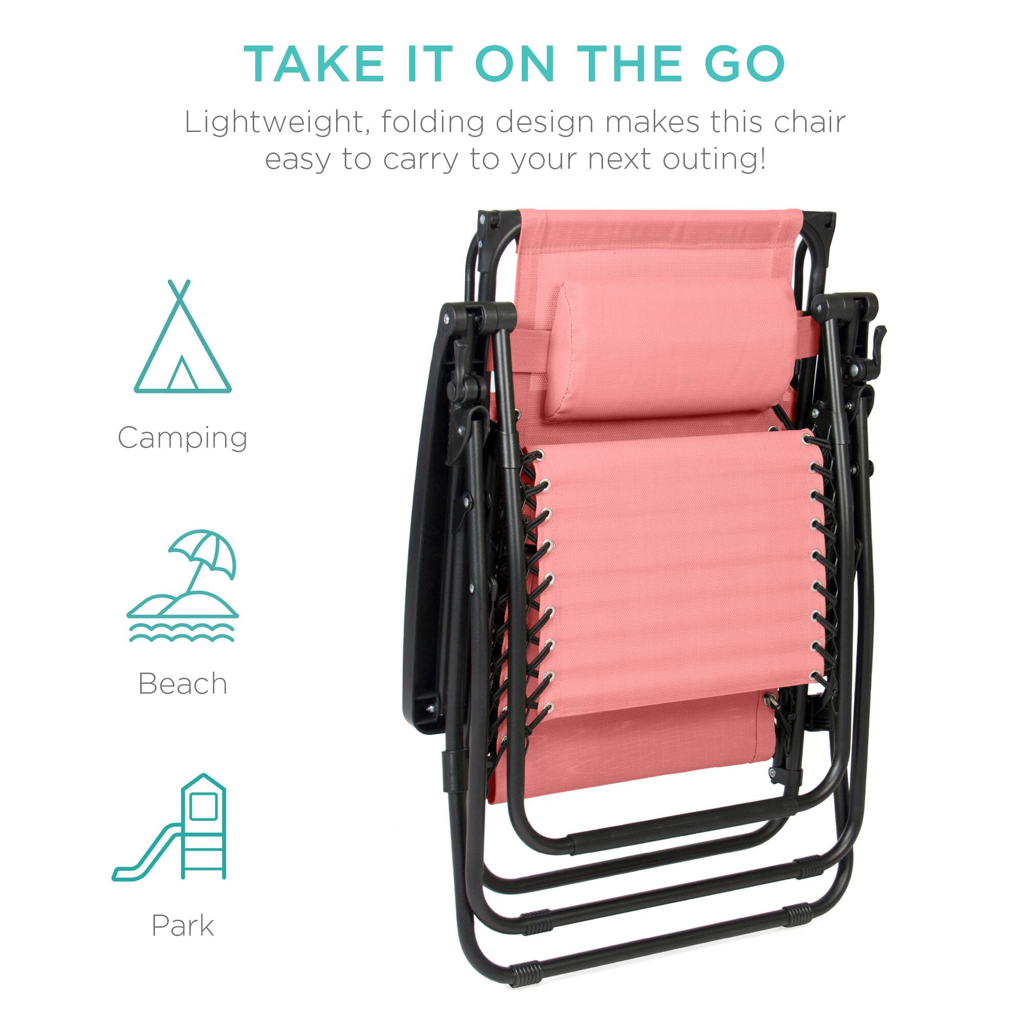 TAKE IT ON THE GO

Lightweight, folding design makes this chair easy to carry to your next outing!

Camping  
Beach  
Park
