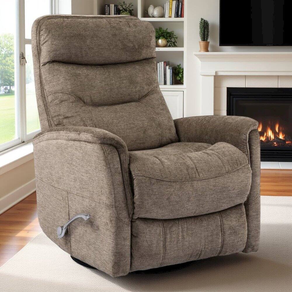 Alt View 1. Starlight Canyon Home - Heather Recliner Nursery Glider – Elegant Boucle Chairs for Comfort - Grey.