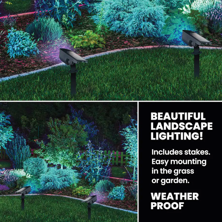 Bionic Colorburst Bell + Howell Bionic Color Burst Solar Powered Waterproof Pathway ...