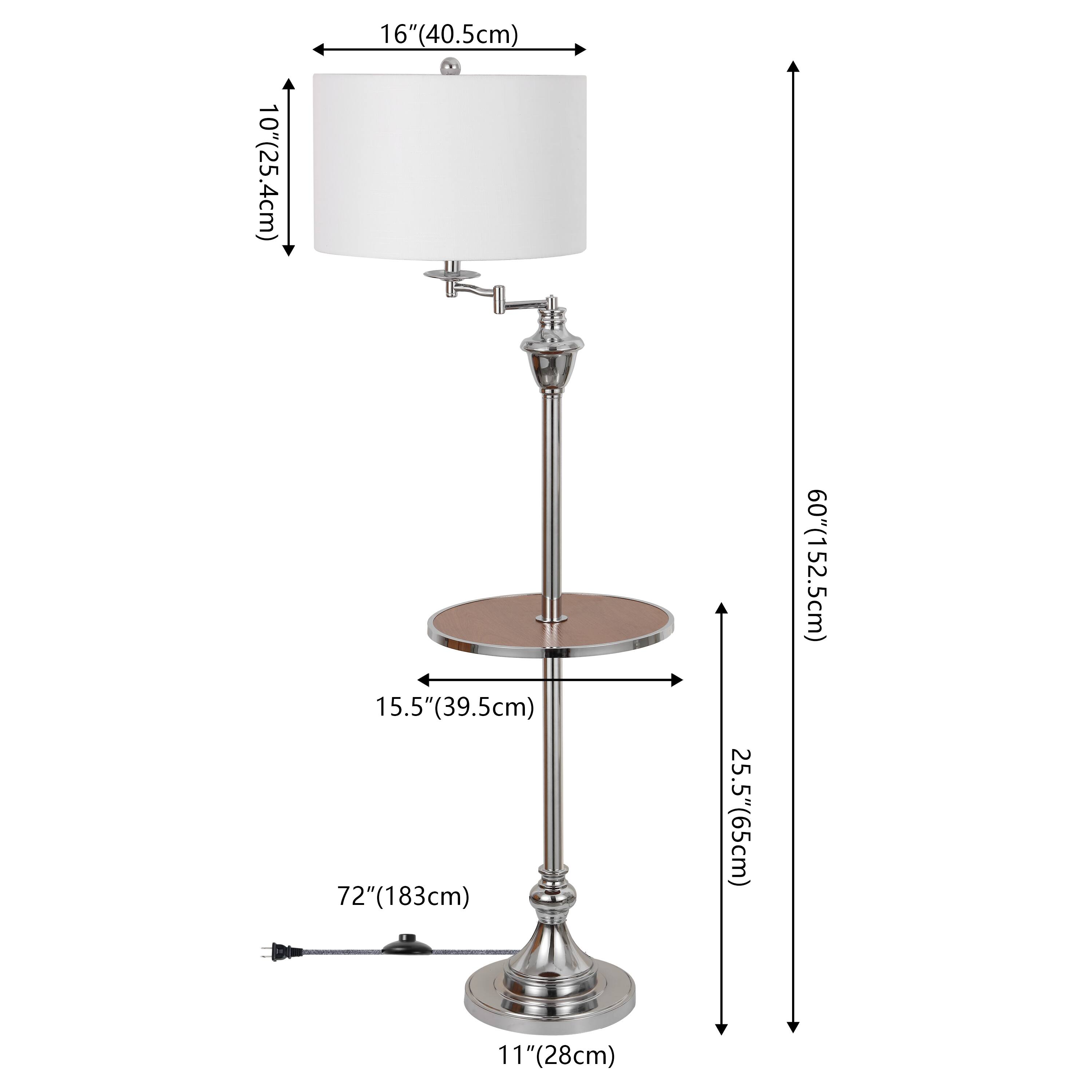 10"(25.4cm) 16"(40.5cm) 15.5"(39.5cm) 72"(183cm) 25.5"(65cm) 60"(152.5cm) 11"(28cm)