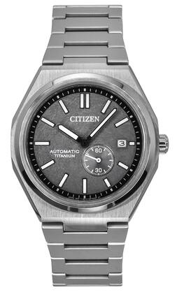 Citizen - Zenshin Super Titanium Grey Dial Automatic NJ0180-80H 100M Men's Watch - Gray