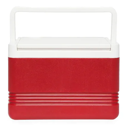 Front. Igloo - IGLOO Legend 6-Can Cooler, Red - Red.