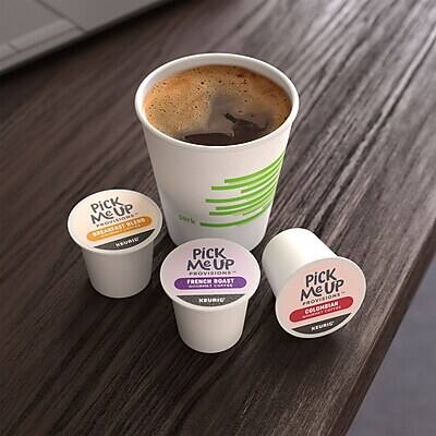 PICK ME UP PROVISIONS  
FRENCH ROAST  
KEURIG  

PICK ME UP PROVISIONS  
COLOMBIAN  
KEURIG  

PICK ME UP PROVISIONS  
BLEND  
KEURIG