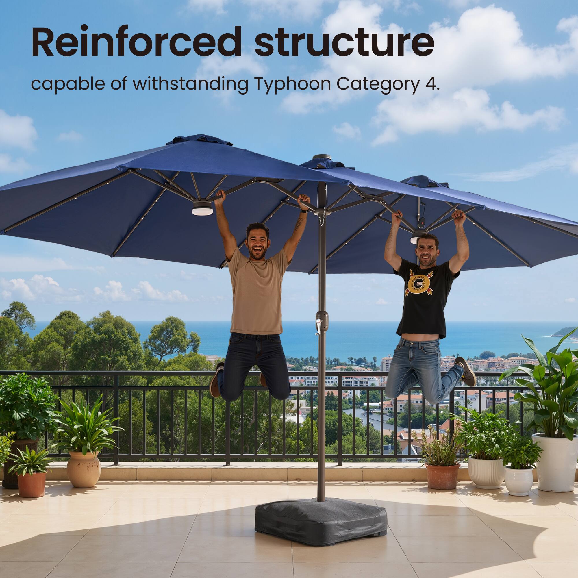 Reinforced structure capable of withstanding Typhoon Category 4.