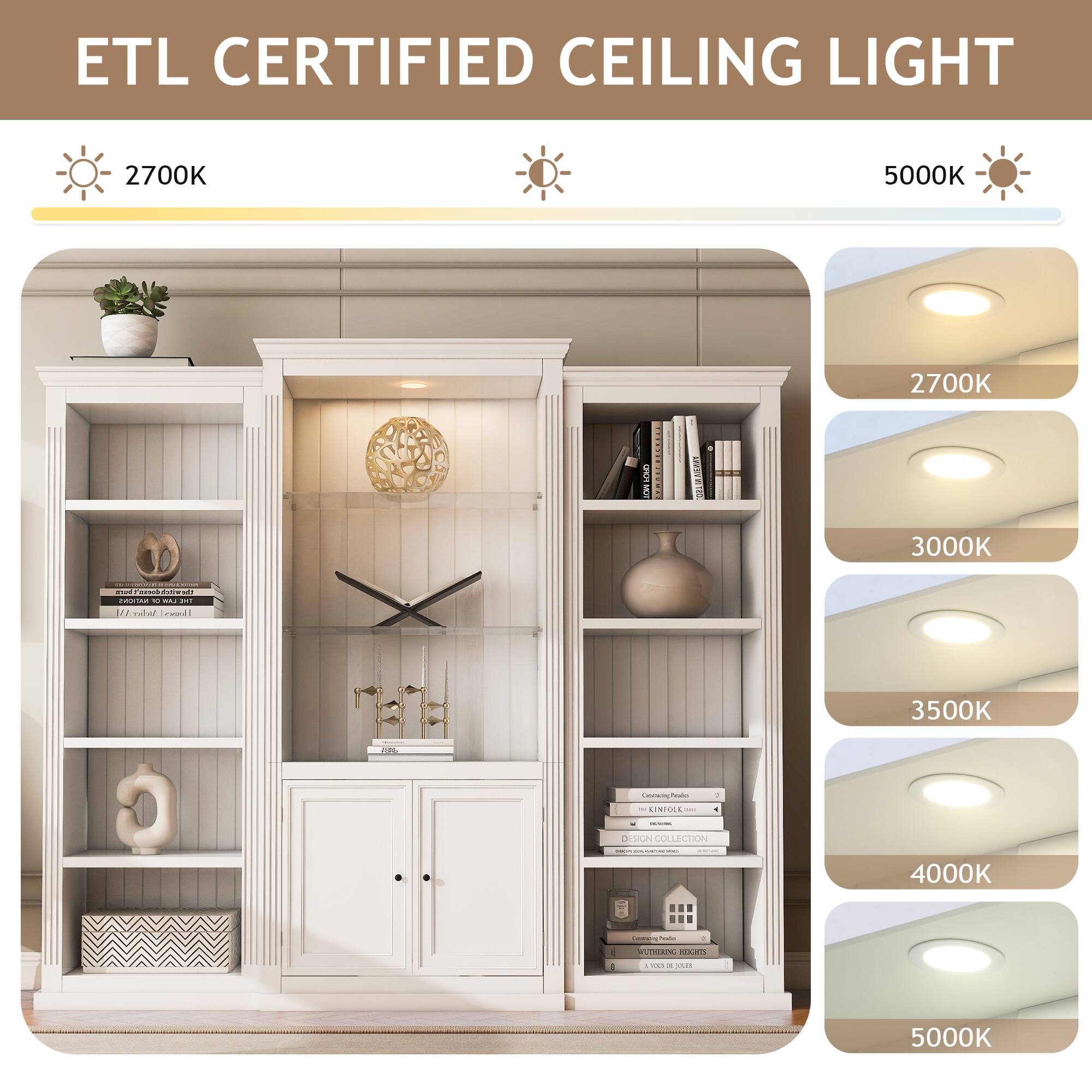 ETL CERTIFIED CEILING LIGHT

2700K

3000K

3500K

4000K

5000K