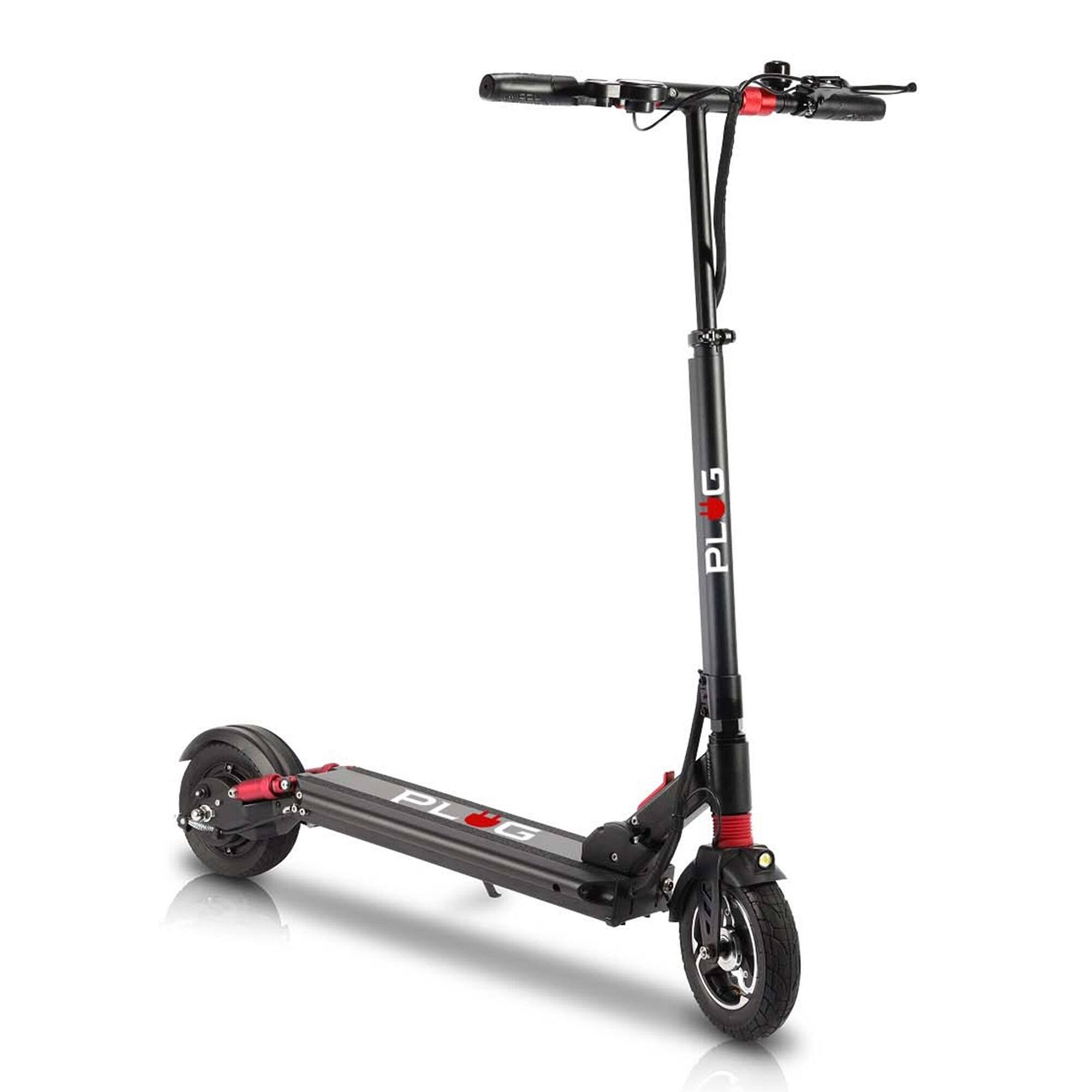 GoPowerBike - PlugCity Foldable Electric Scooter, 500W motor 48V Battery, UL2272 - Black