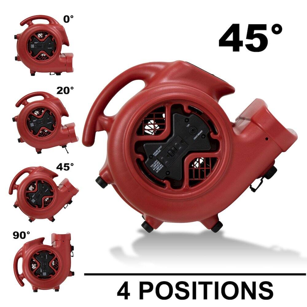 0° 20° 45° 90°

45°

4 POSITIONS