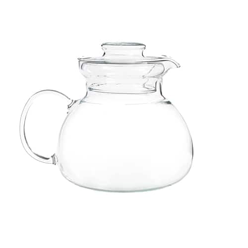 SlickBlue - Stovetop 1.5 Qt Glass Teapot Kettle for Tea Brewing - Clear