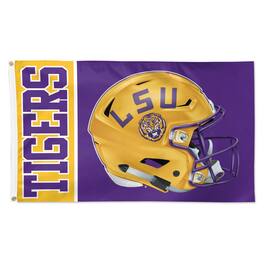 WinCraft - LSU Tigers 3' x 5' Helmet Deluxe Single-Sided Flag - Multicolor