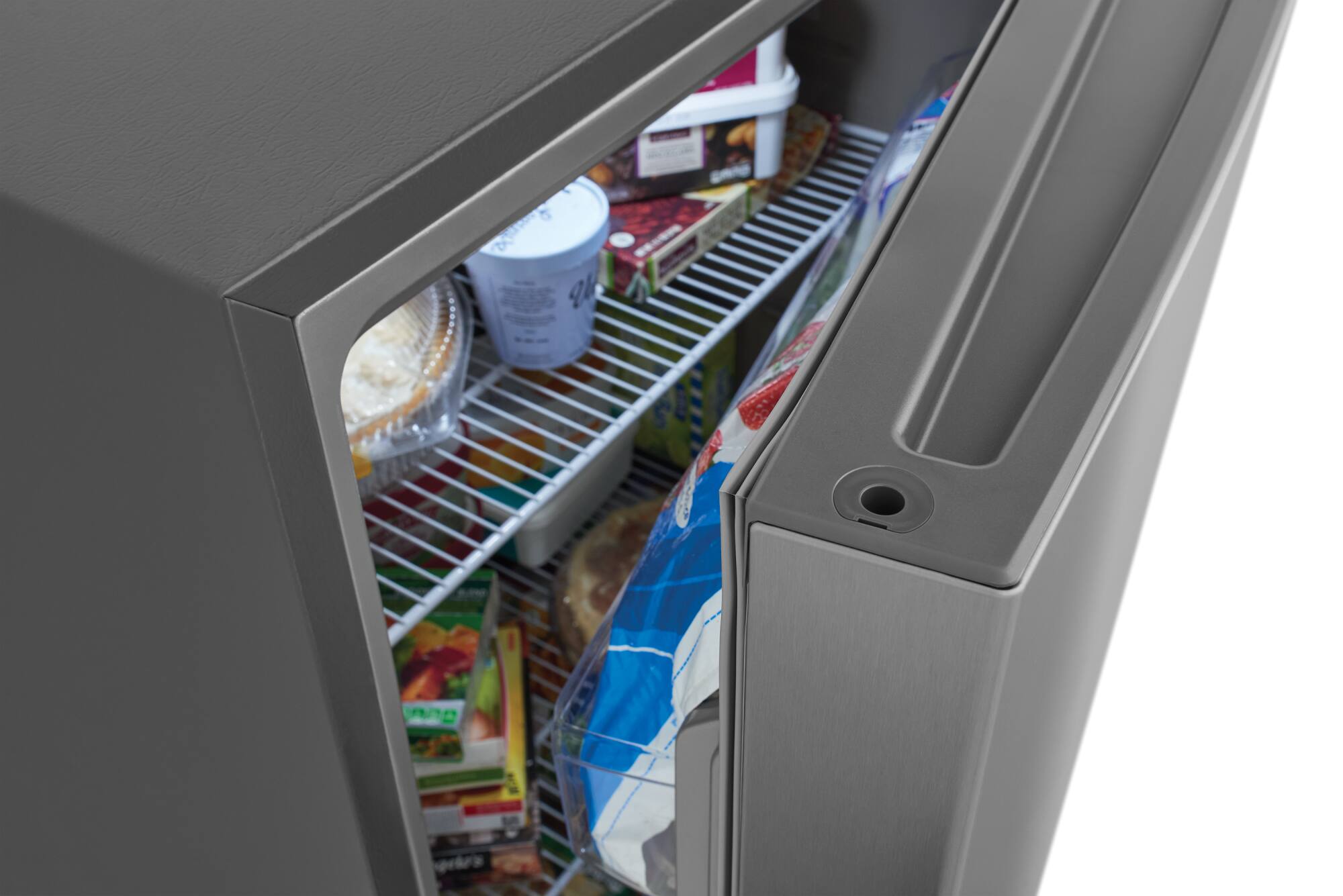 Alt View 3. Frigidaire - 20.0 Cu. Ft. Upright Freezer - Stainless Steel.