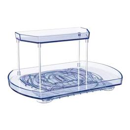 Kitcheniva - 2 Tier Turntable Kitchen Bathroom Home Organizer - Clear