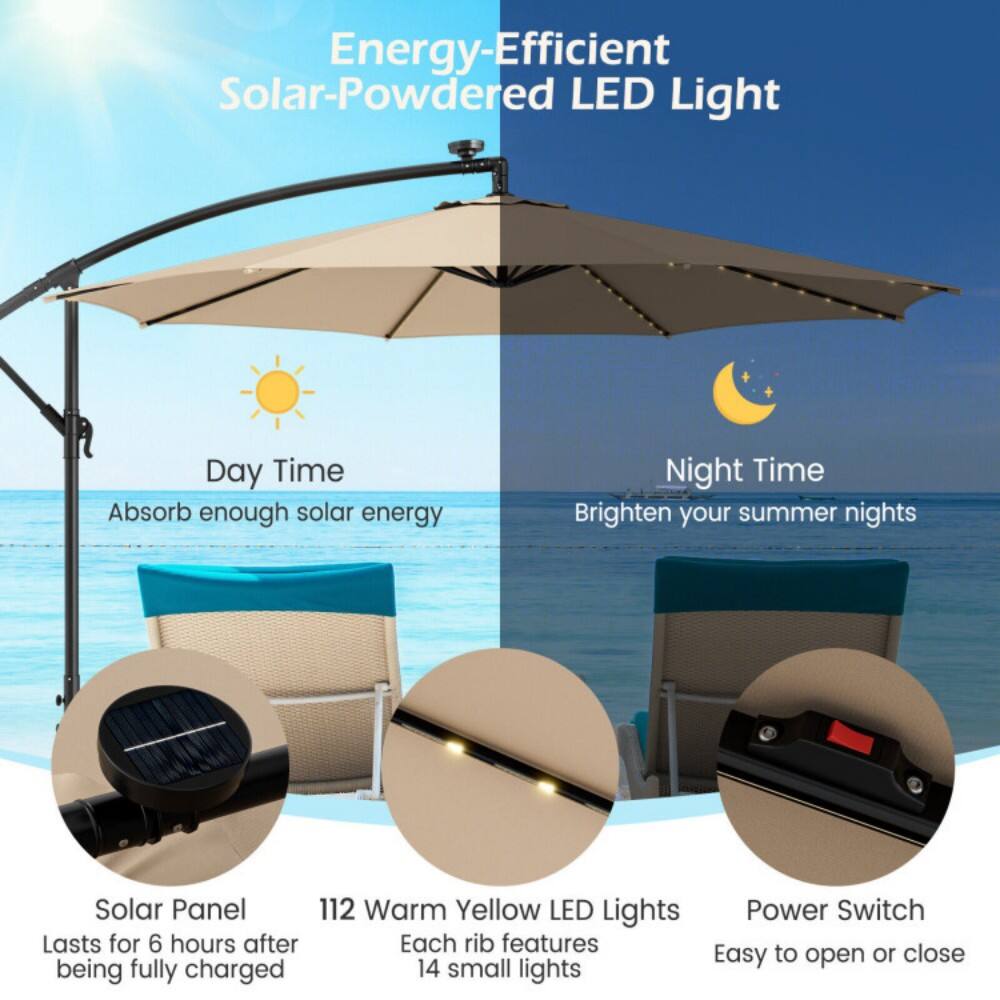 Energy-Efficient Solar-Powered LED Light

Day Time
Absorb enough solar energy

Night Time
Brighten your summer nights

Solar Panel
Lasts for 6 hours after being fully charged

112 Warm Yellow LED Lights
Each rib features 14 small lights

Power Switch
Easy to open or close