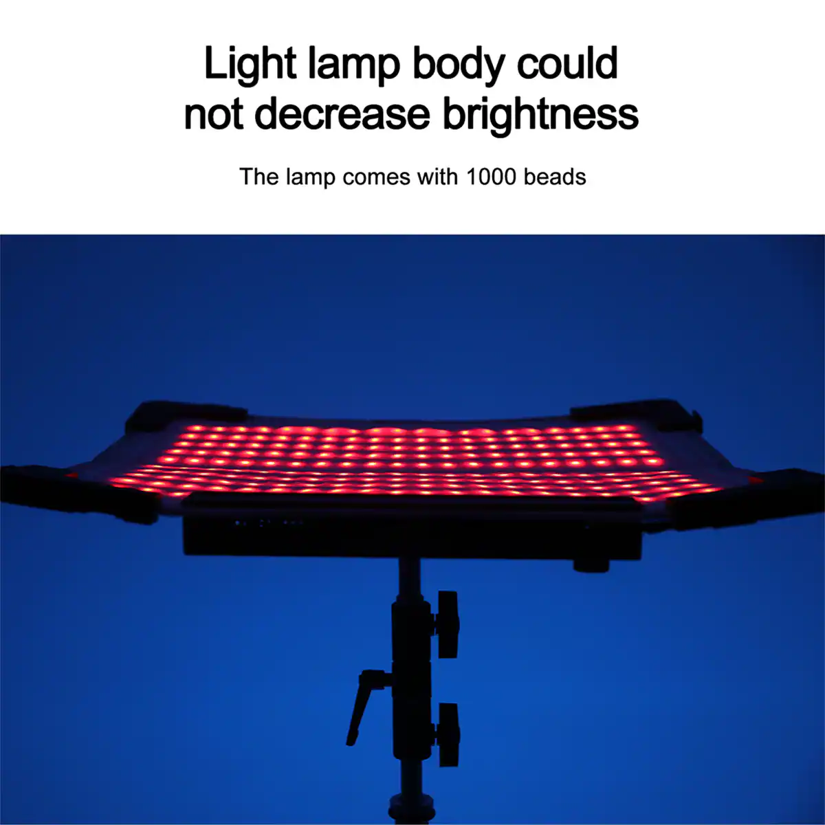 Light lamp body could not decrease brightness  
The lamp comes with 1000 beads