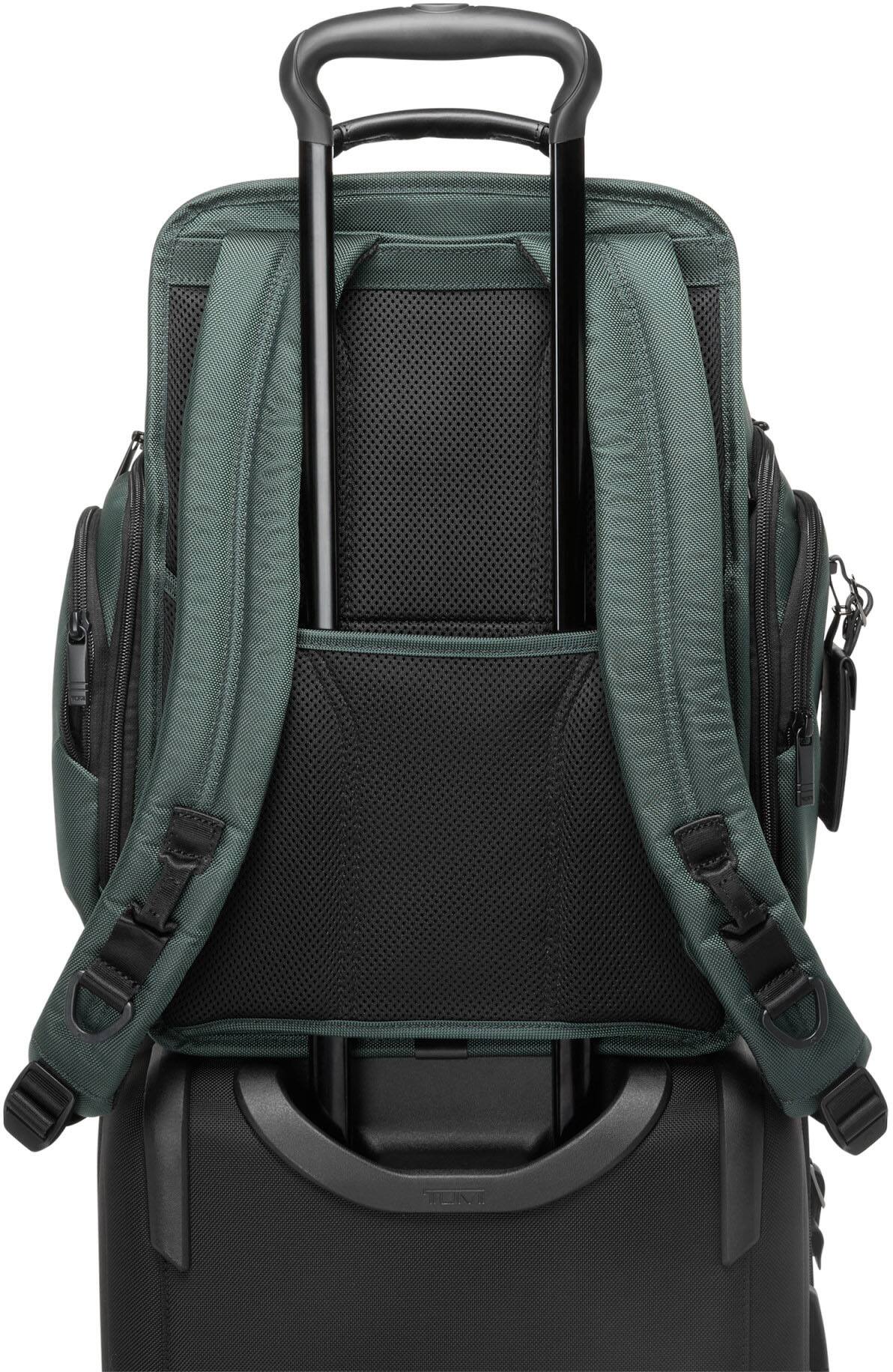 Left. TUMI - Alpha Brief Backpack Fits Up to 15" Laptop - Deep Pine.