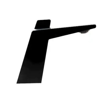 Front. Alfi - Black Matte Single Hole Bathroom Faucet - Black.