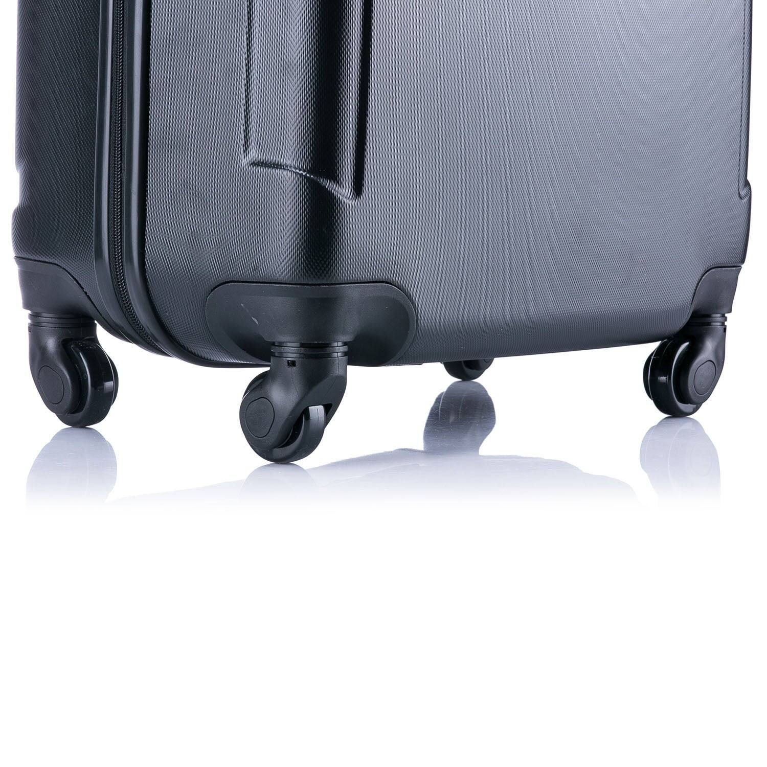 Alt View 4. InUSA - Pilot lightweight hardside spinner luggage 24" - BLACK.