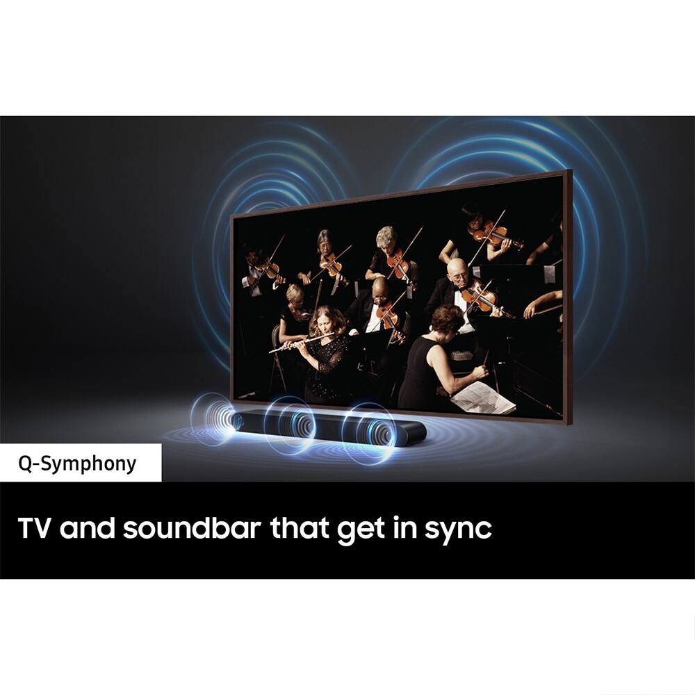 Q-Symphony TV and soundbar that get in sync
