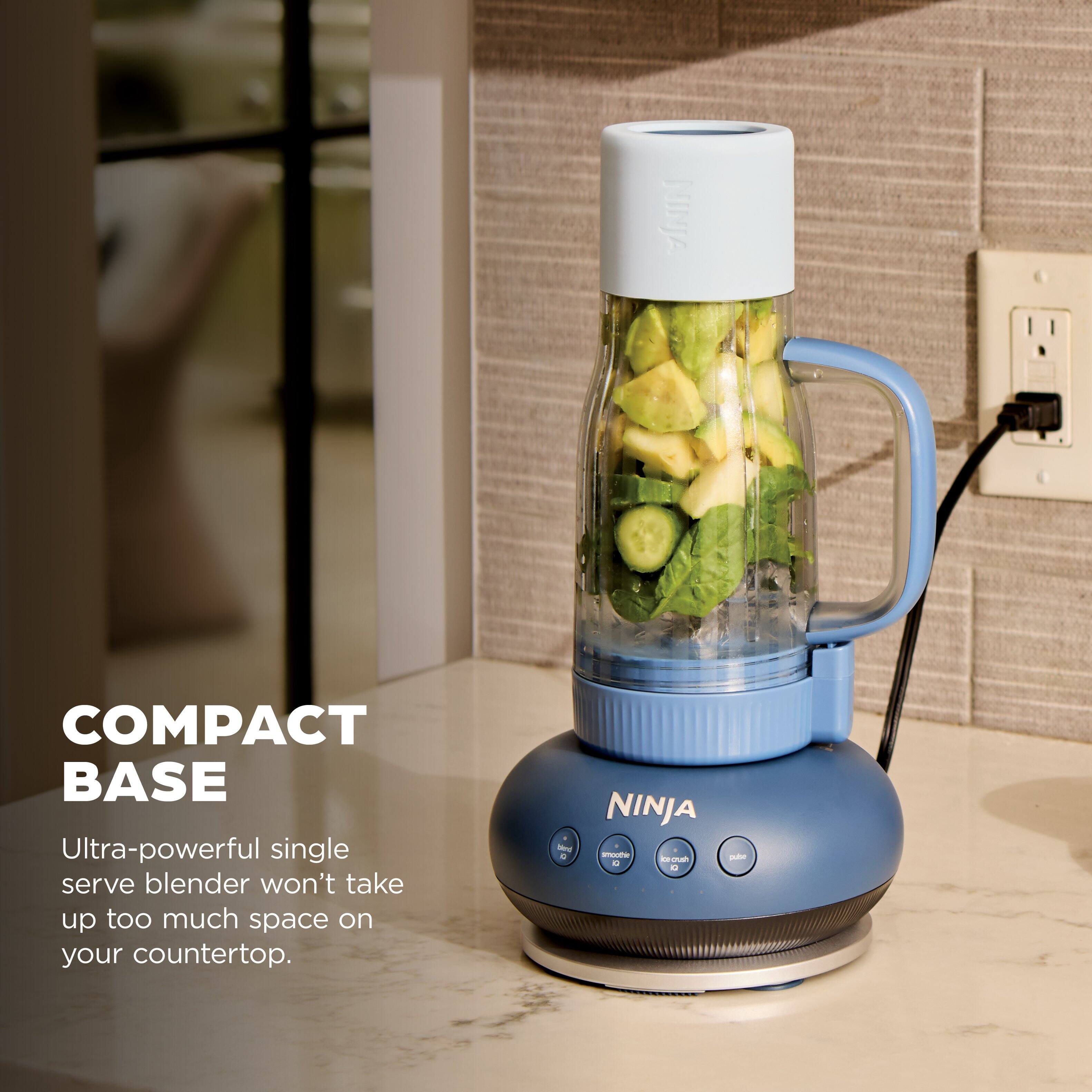COMPACT BASE

Ultra-powerful single serve blender won't take up too much space on your countertop.