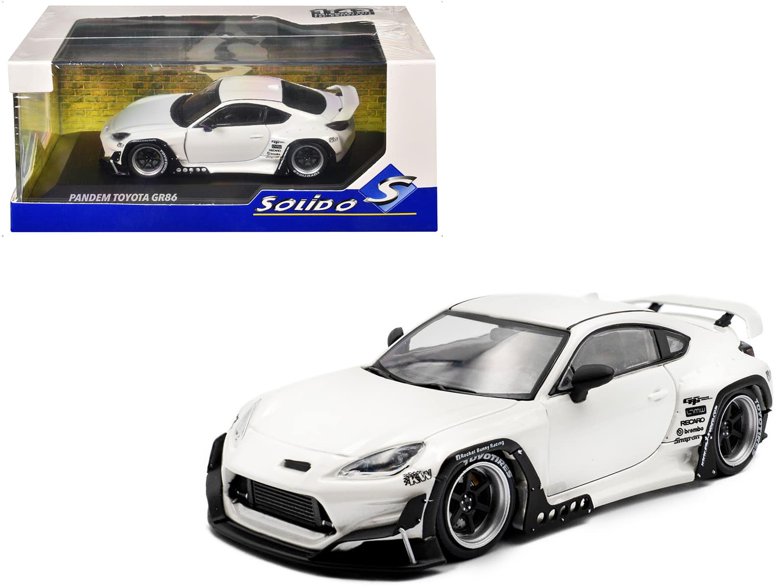 2022 Toyota Pandem GR86 White Metallic 1/43 Diecast Model Car by Solido price history on PriceWatchPro