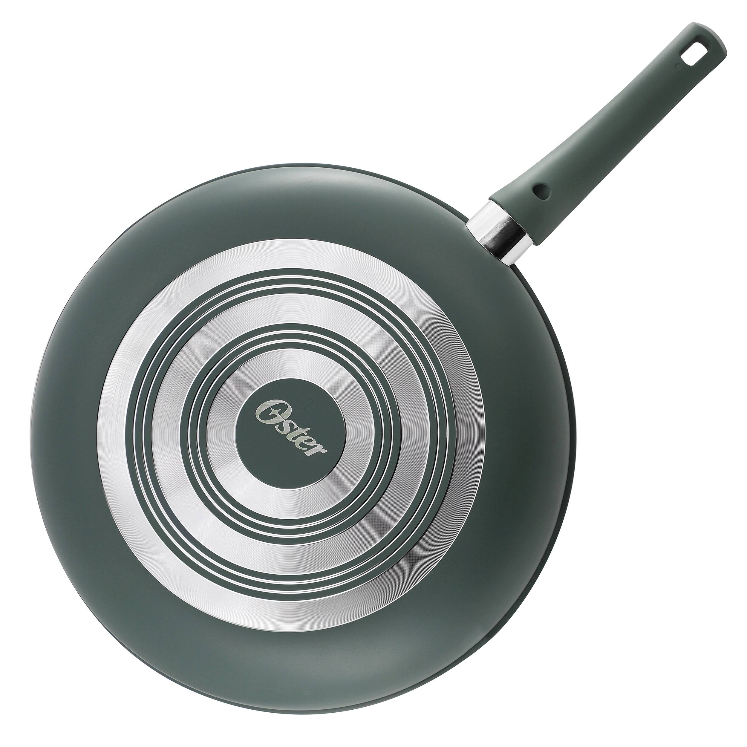 Alt View 4. Oster - Oster Sutterville Choice 12 Inch Ceramic Nonstick Frying Pan in Evergreen - Green.