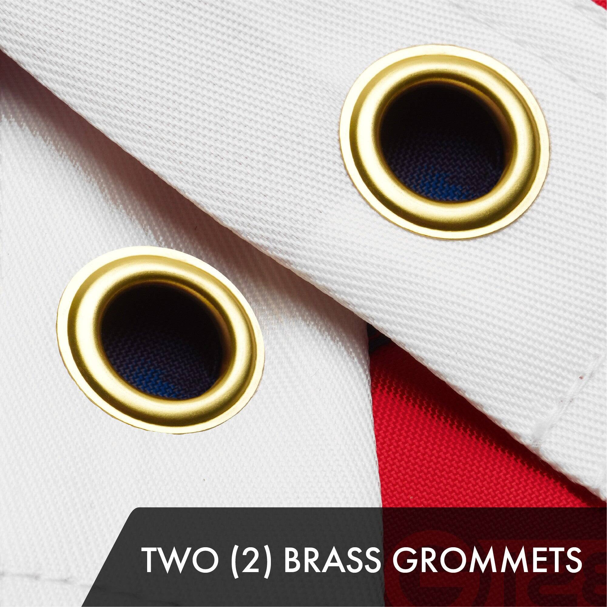 TWO (2) BRASS GROMMETS