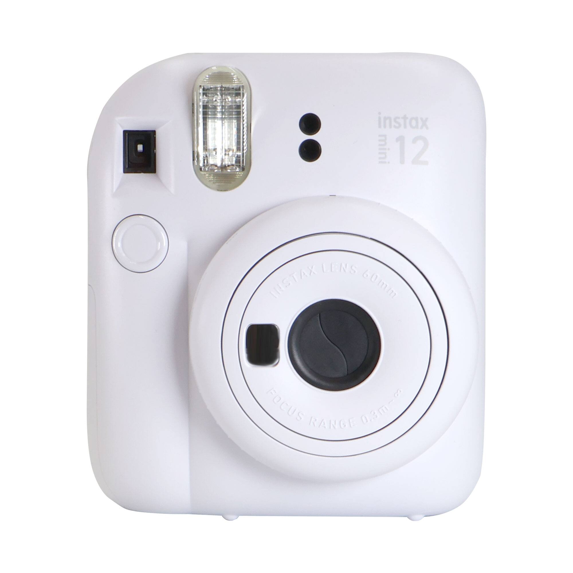 instax mini 12  
instax lens 60mm  
focus range 0.3m-∞