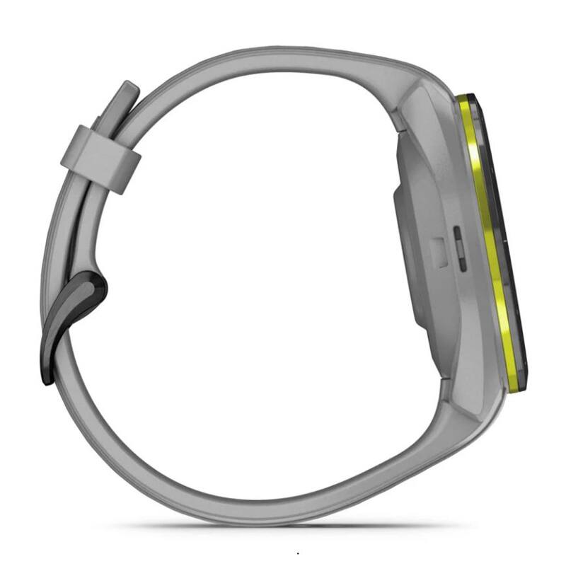 Alt View 7. Garmin - Approach S70 GPS Smartwatch 42mm Ceramic + 2-Year Extended Warranty Accessory Bundle - Black/Amp Yellow Ceramic Bezel w/ Powder Gray Band.