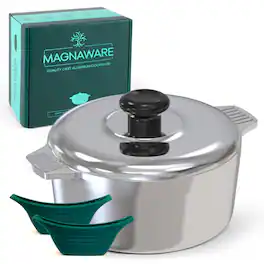 Magnaware - 3 Quart Dutch Oven with Lid - Aluminum