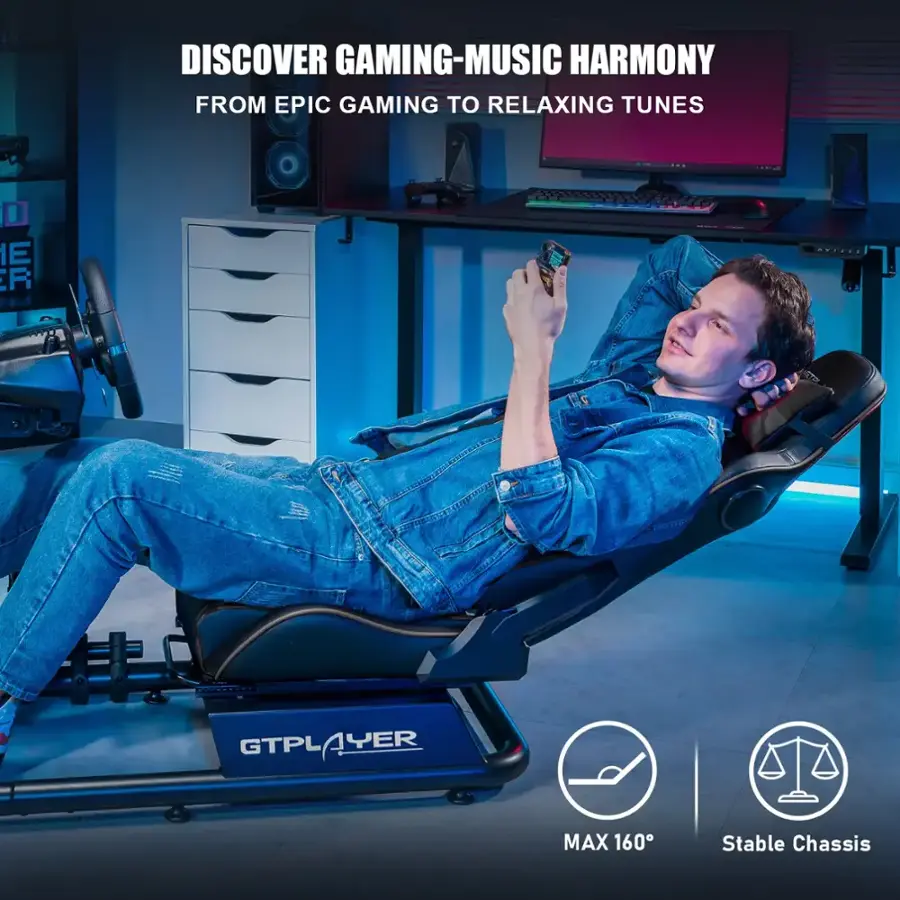 Discover Gaming-Music Harmony from Epic Gaming to Relaxing Tunes via GTXPLAYER. Enjoy a Max 160 Stable Chassis.