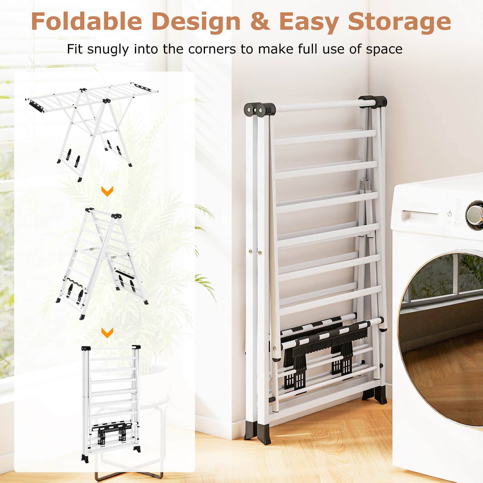 Foldable Design & Easy Storage  
Fit snugly into the corners to make full use of space