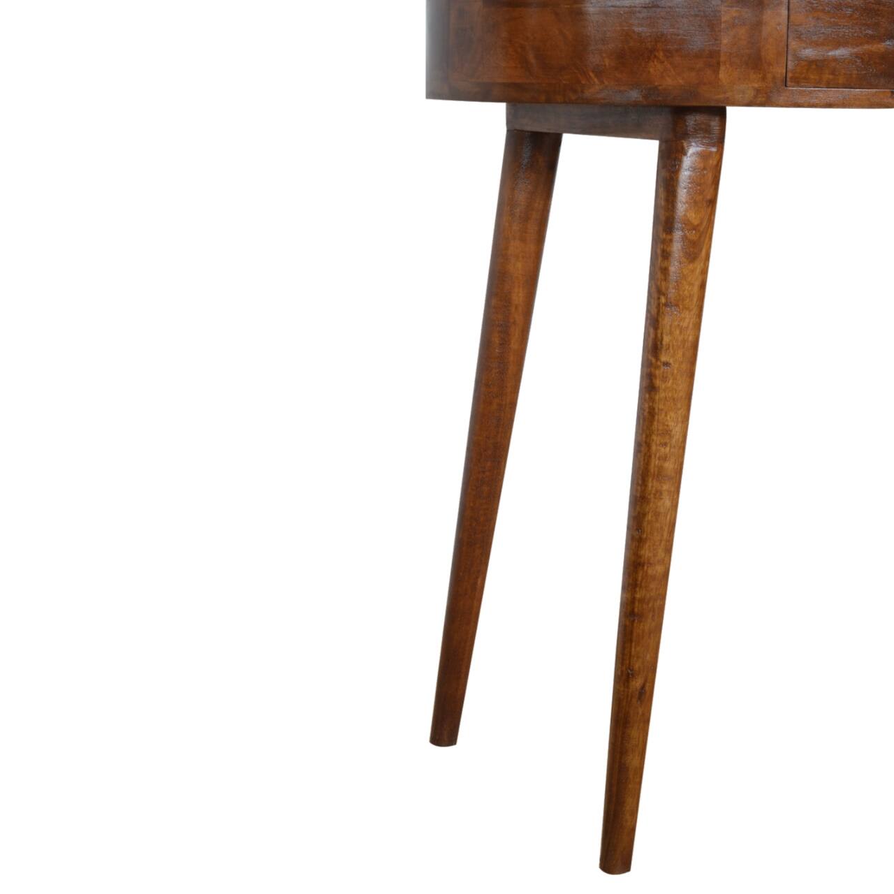 Alt View 4. Artisan Furniture - Artisan Furniture Solid Wood Albion Chestnut Console, 1 Drawer, Brown - Brown.
