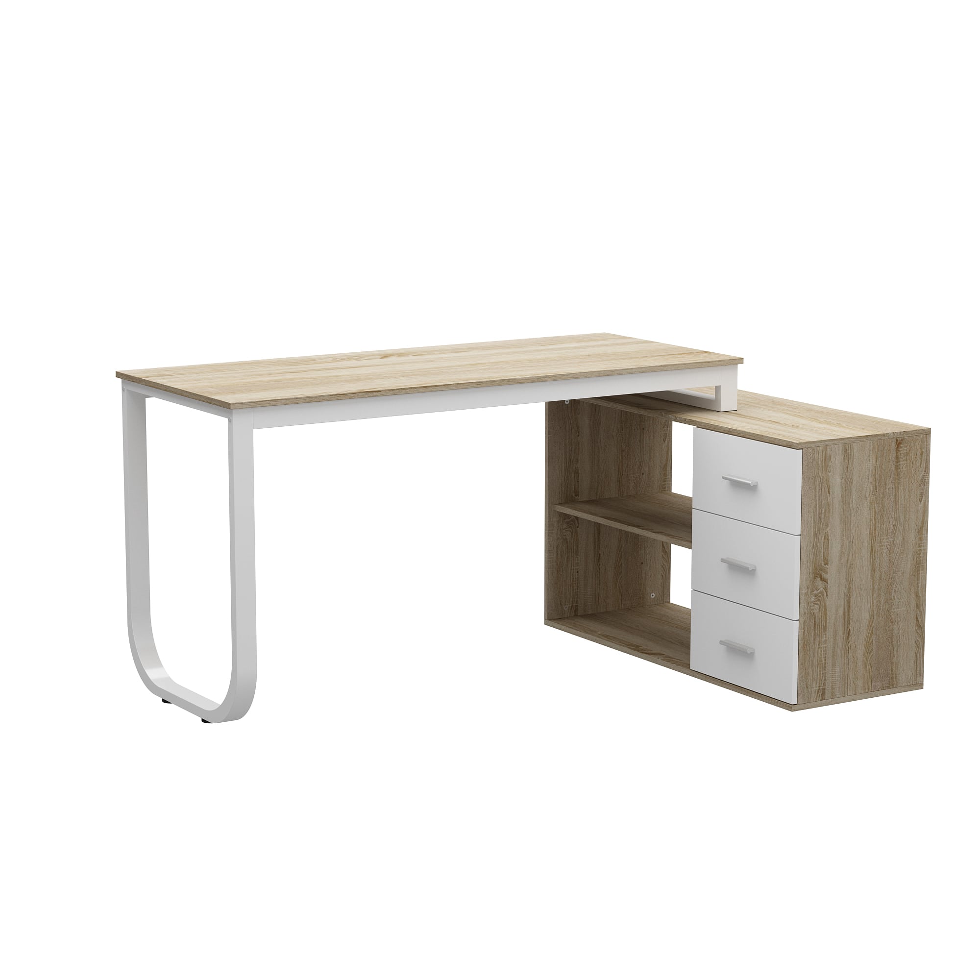 Duffyさま専用！ FUFU & GAGA FUFU&GAGA L Shaped Office Desk with Storage