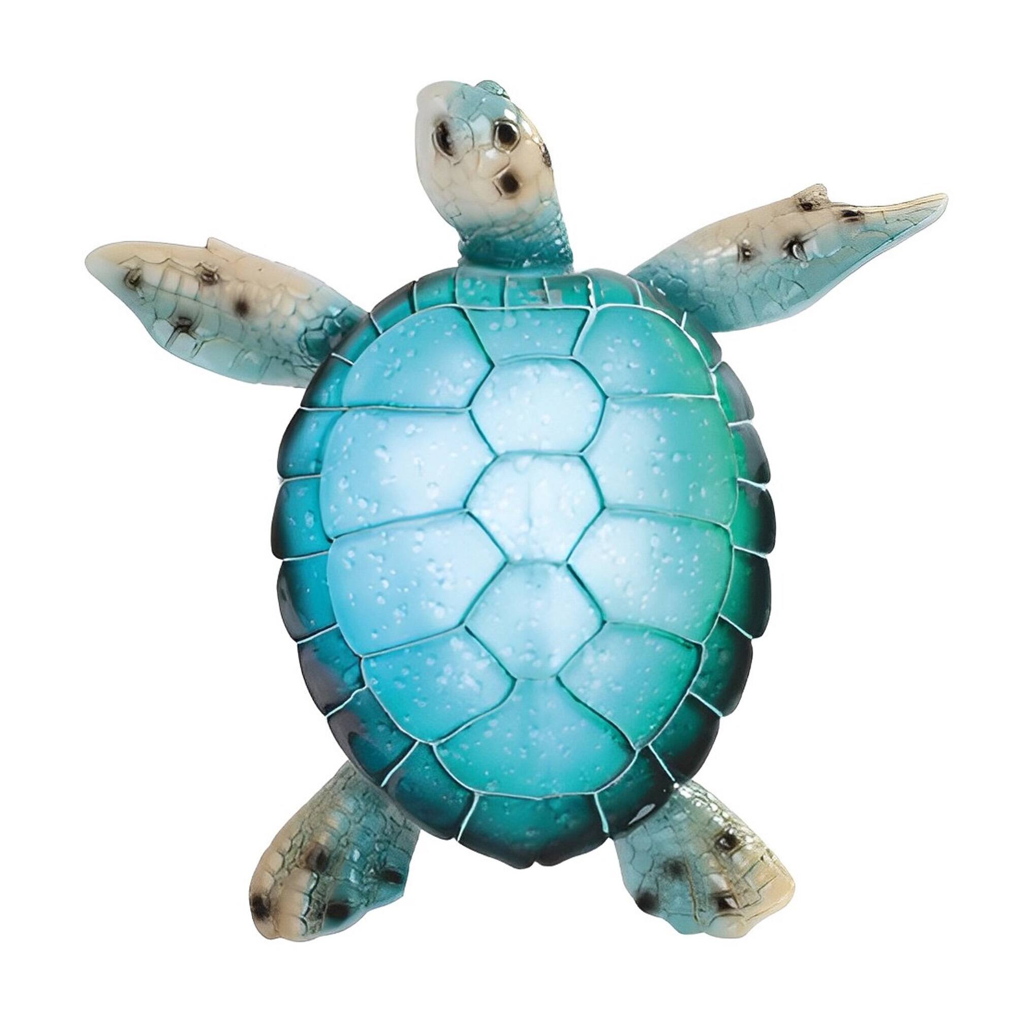 Front. FC Design - FC Design 11"W LED Sea Turtle Figurine Statue Desk Tabletop Home Decor Gift - Multi-Color.