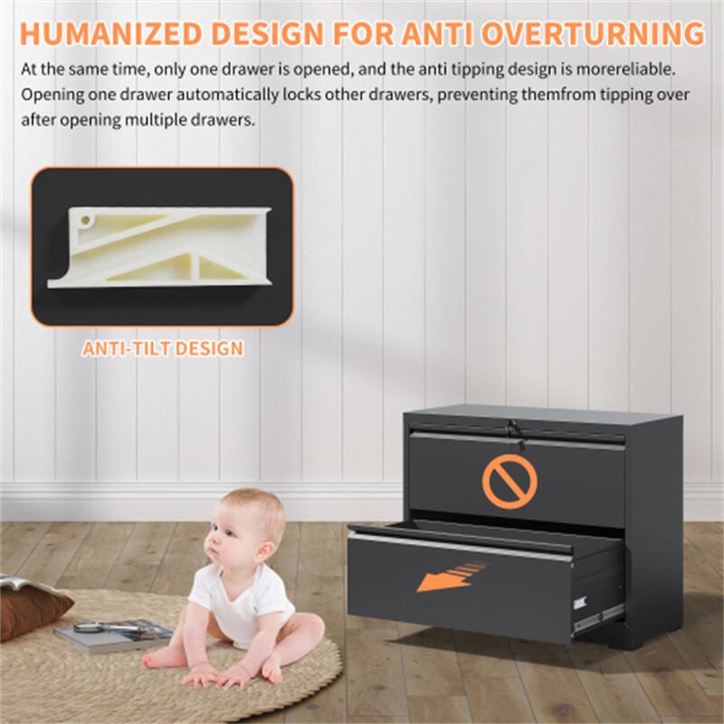 HUMANIZED DESIGN FOR ANTI OVERTURNING

At the same time, only one drawer is opened, and the anti tipping design is more reliable. Opening one drawer automatically locks other drawers, preventing them from tipping over after opening multiple drawers.

ANTI-TILT DESIGN
