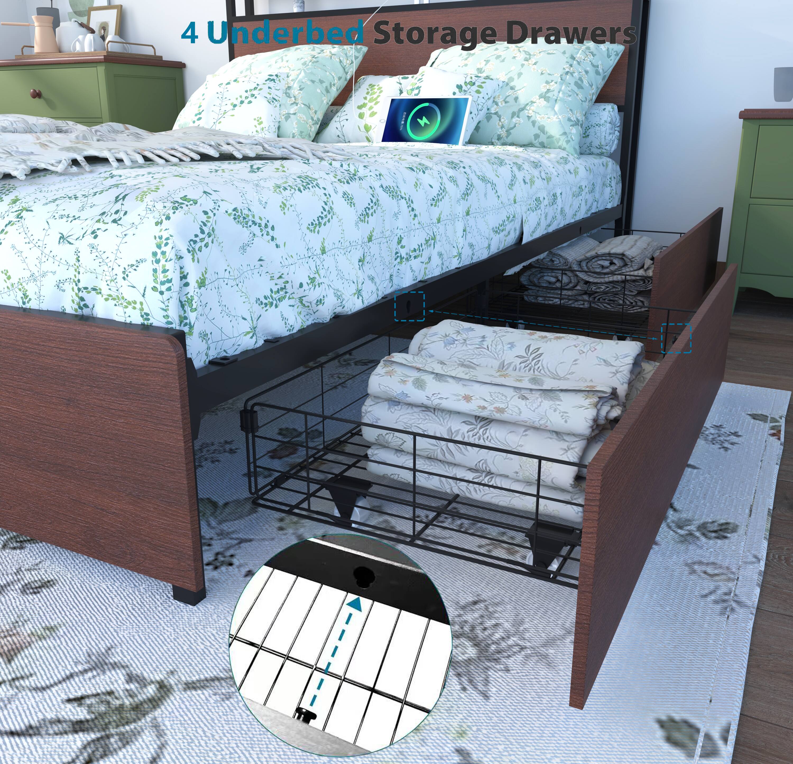 4 Underbed Storage Drawers
