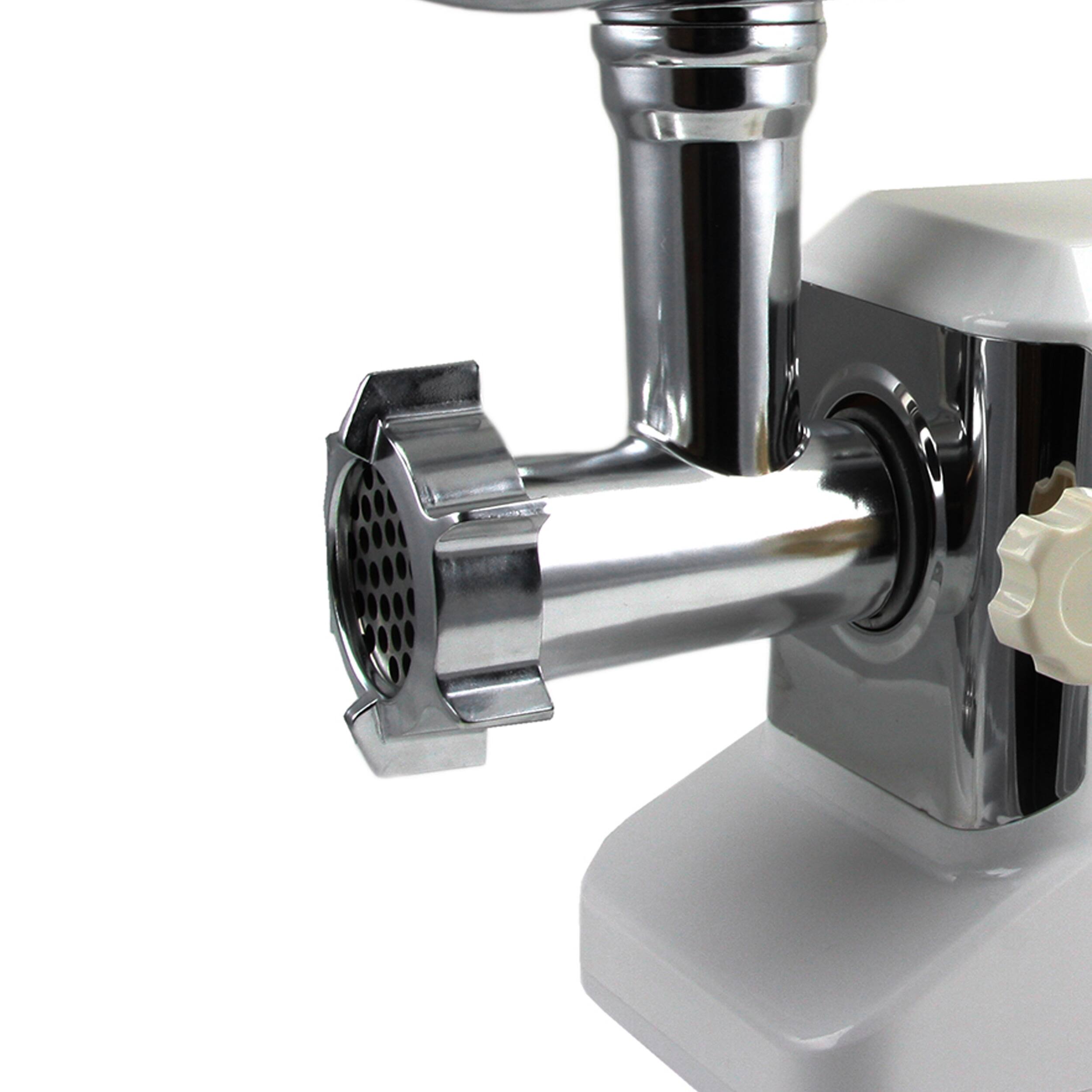 Alt View 1. MegaChef - MegaChef 1800 Watt High Quality Automatic Meat Grinder for Household Use - White.