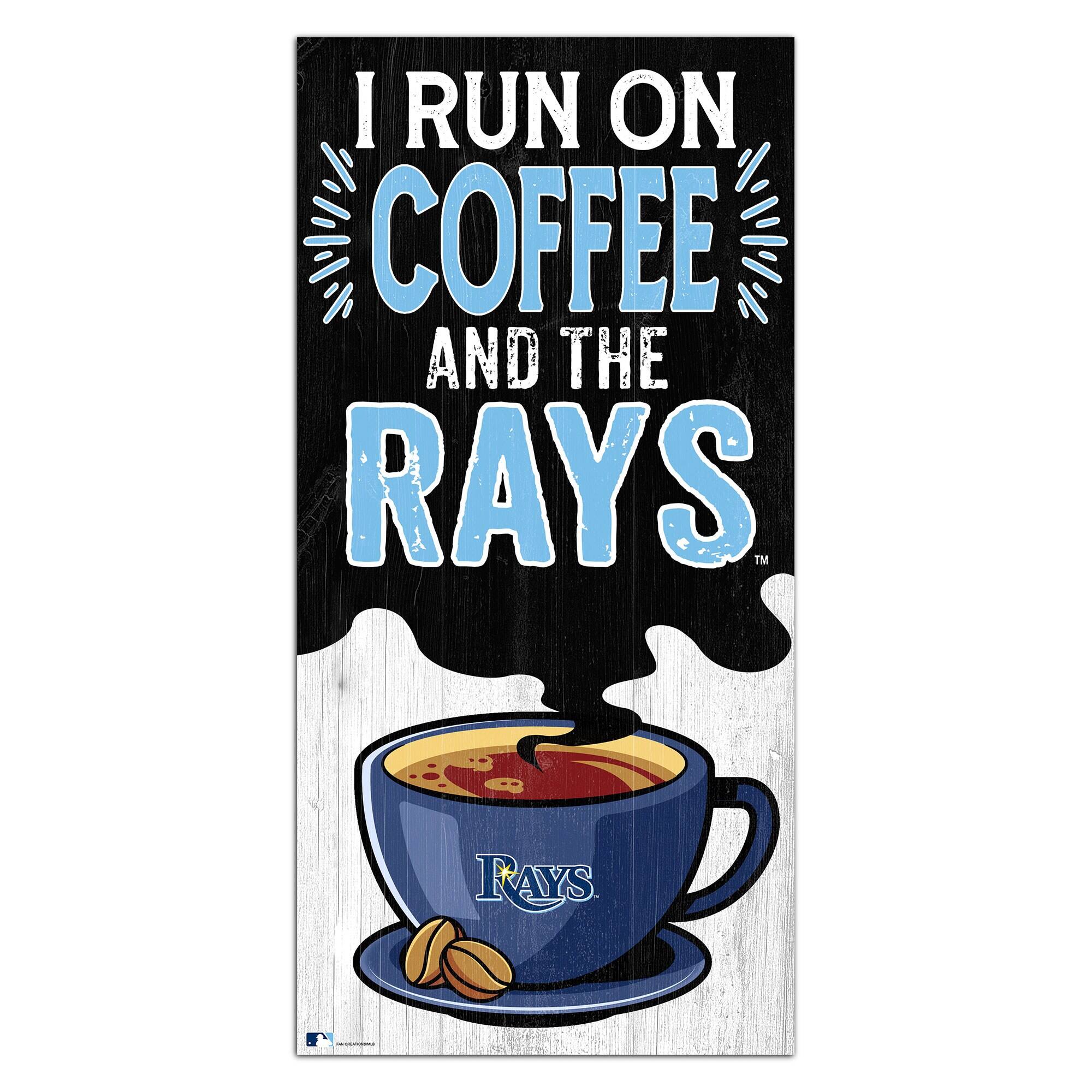 Tampa Bay Rays 6" x 12" Coffee Wall Art